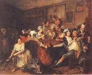 William Hogarth A Rake-s Progress,Tavern Scene Sweden oil painting artist